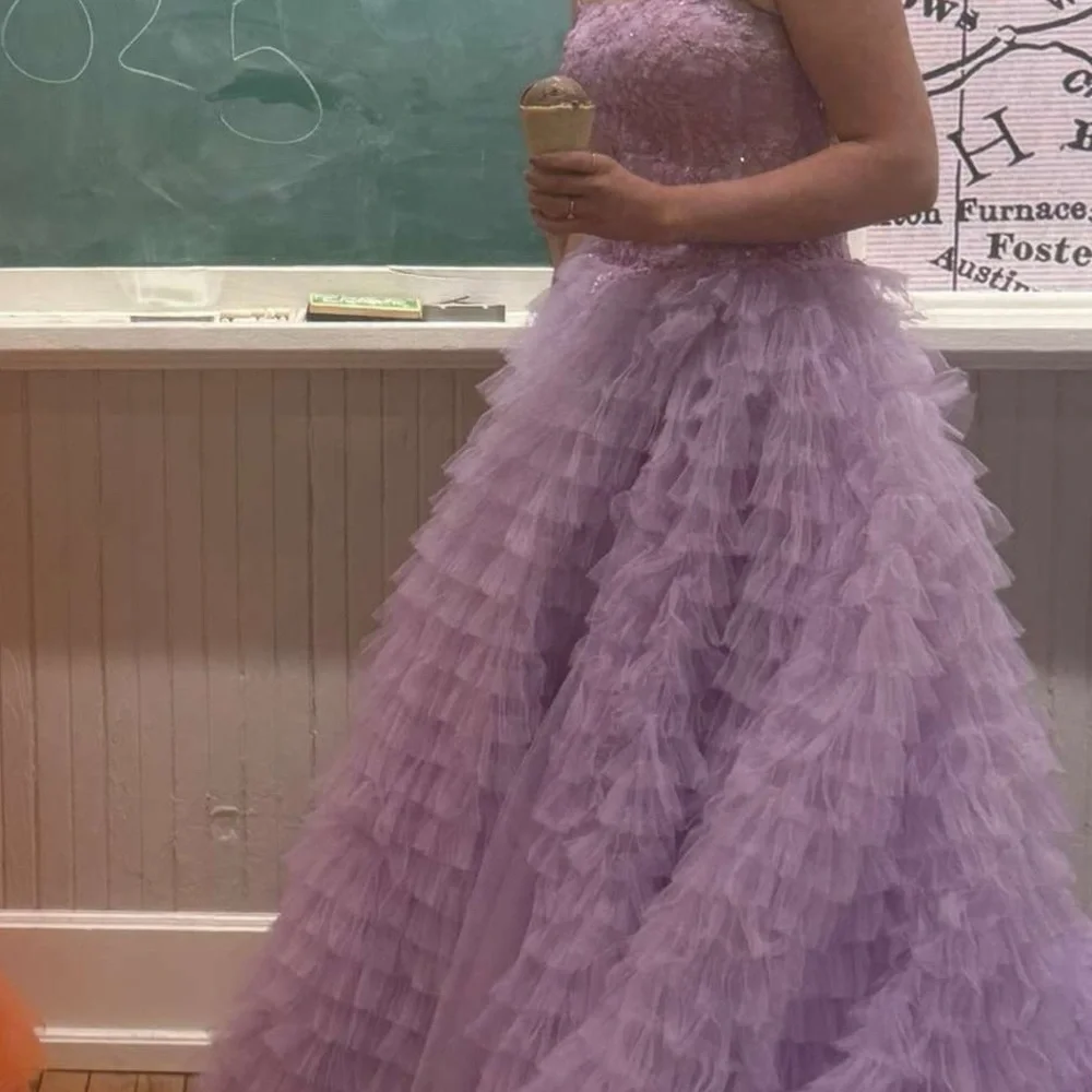 Sherri hill lavender prom dress - Picture 5 of 8